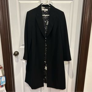 Jones Studio Separates black polyester coat size 14W
